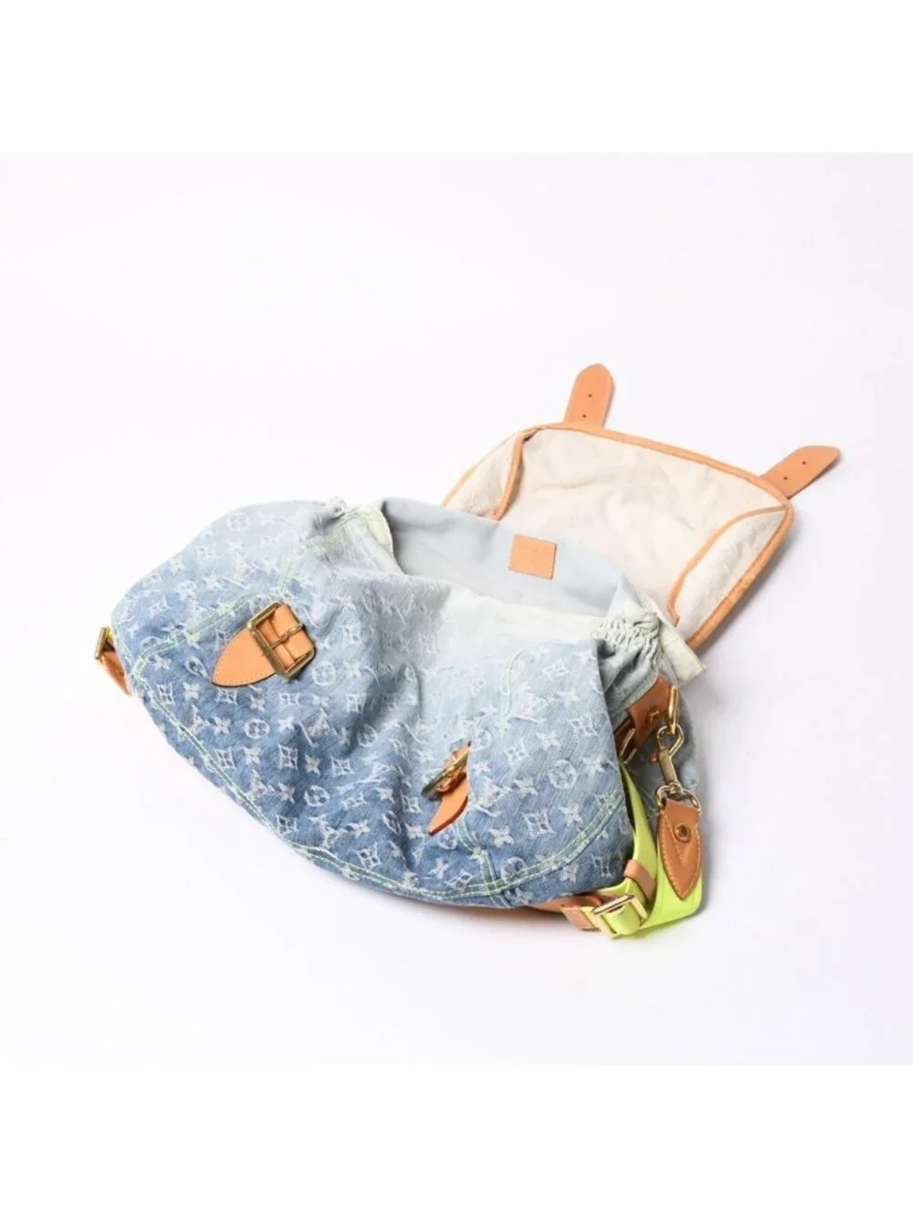 Louis Vuitton Denim Sunrise Shoulder Bag Blue Gradation